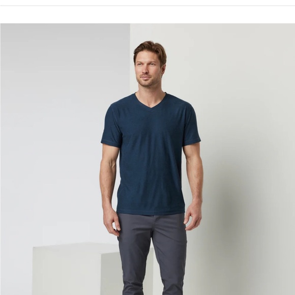 Vuori Cascade Tech Chino mens Pants smoked Beryl (gray)  color 33 x 30 - Picture 4 of 13